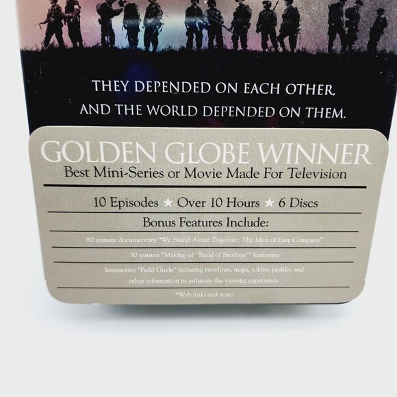 Band of Brothers DVD Set Tin Steelcase Box with Sleeve 6 discs HBO mini Series - Picture 11 of 12